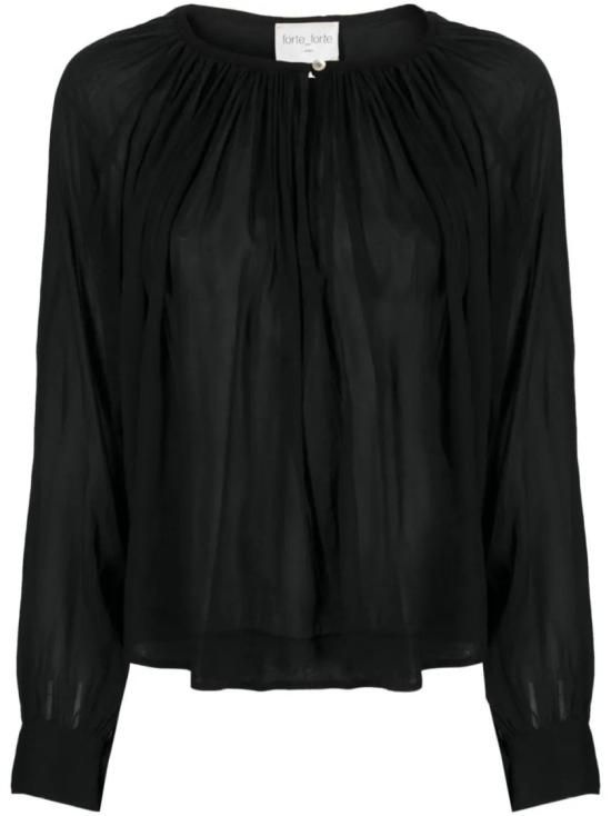 [해외] 포르테 포르테 23FW 포르테포르테 탑 10712MYSHIRT 8014 Black