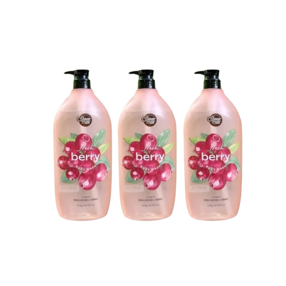 애경 샤워메이트 프레시 바디워시 크랜베리1.2kg 3개