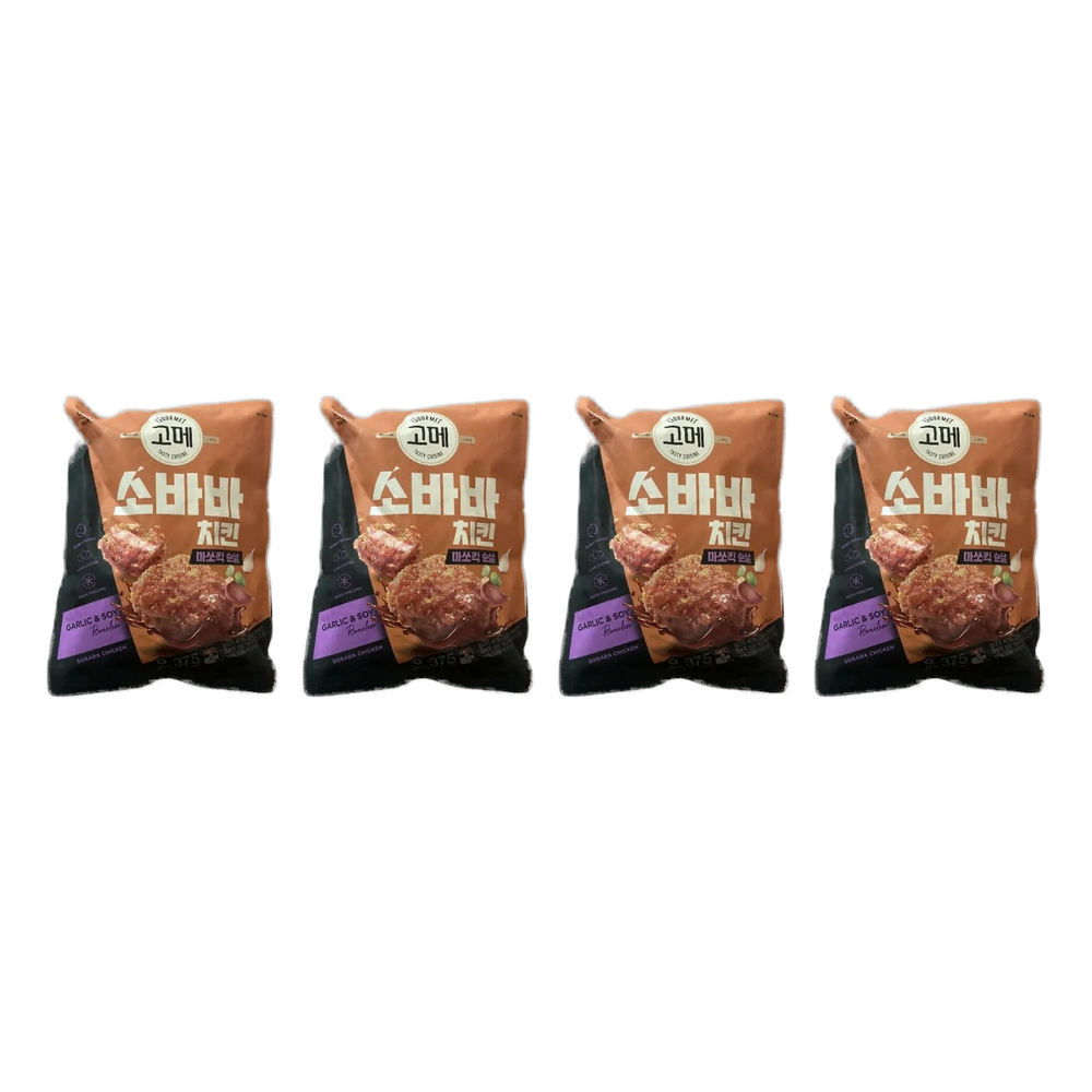 CJ제일제당 냉동 고메 소바바 치킨 마쏘킥 순살 375g 4개