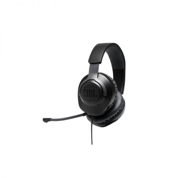 [해외] JBL 퀀텀 100 유선 오버이어 게이밍 헤드폰 블랙 라지 244693