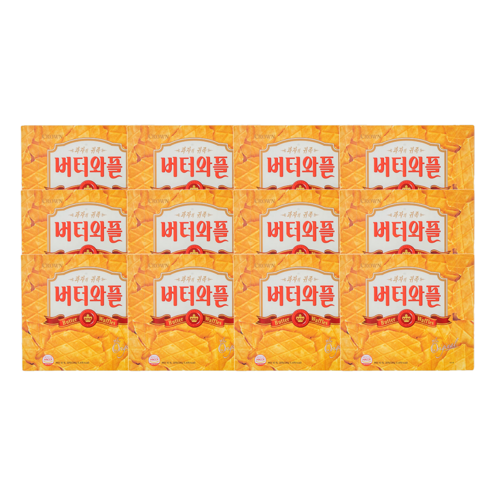 크라운제과 버터와플 316g 12봉지 x 12개