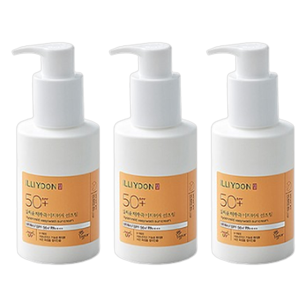 일리윤 저자극 이지워시 선크림 150ml SPF50 3개