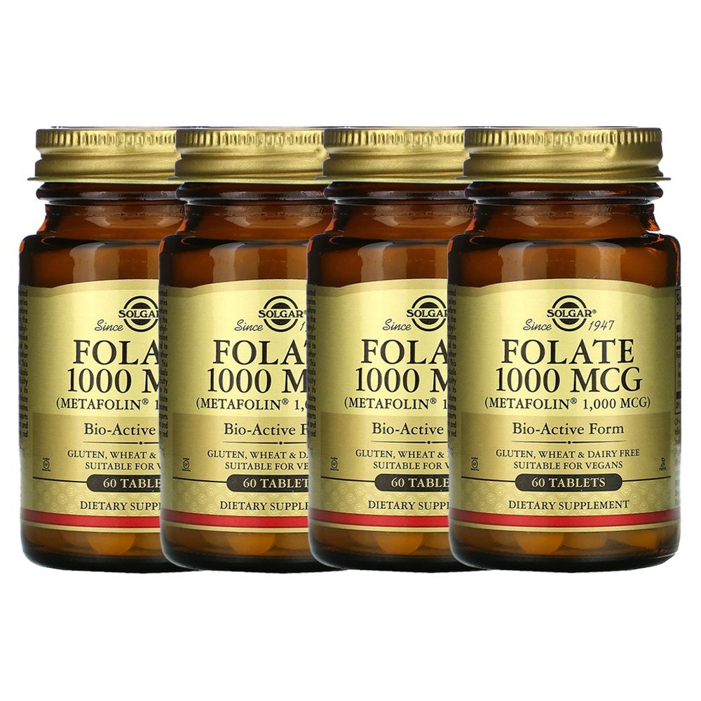 [해외] Solgar 메트포민 엽산1000MCG 60정 4팩