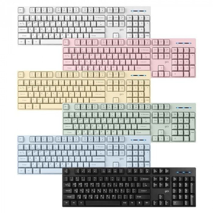 [오늘출발] 지클릭커 OFFICEPRO WK60 스탠다드 M 무선 키보드 (블랙)