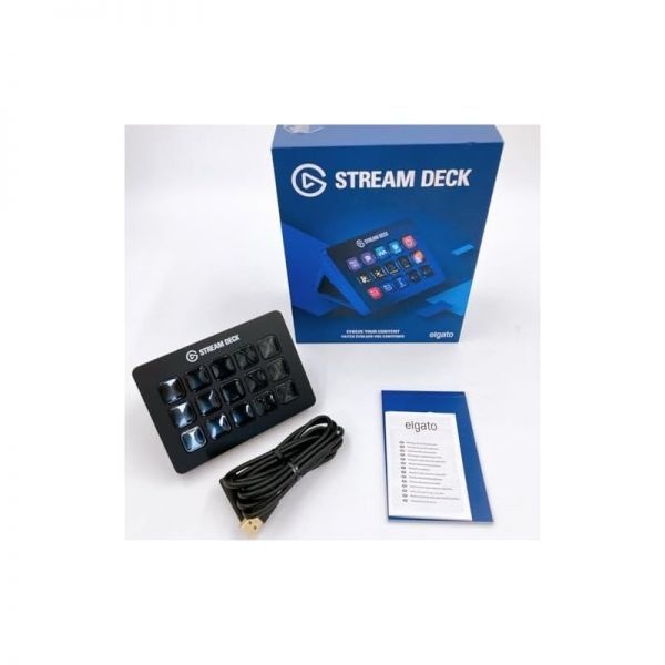 [해외] Elgato 엘가토 Stream Deck MK.2 15키 레이아웃 라이브 콘텐츠 제작 게시용 컨트롤러 OBS Twitch YouTube 호환 230850