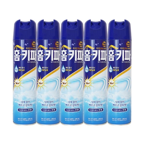 홈키파 수성 무향 에어졸 600ml x5