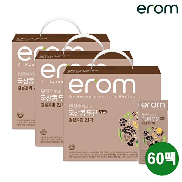 이롬 [이롬][이롬]황성주박사의 국산콩두유 PLUS 검은콩과 21곡 60팩
