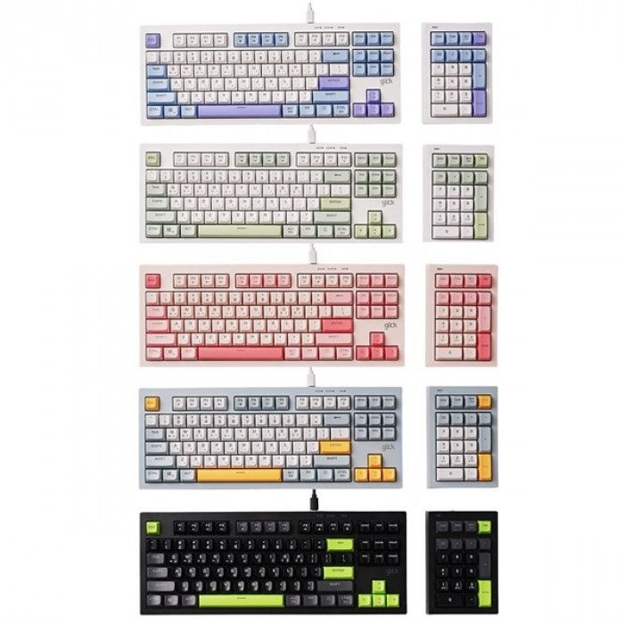 [오늘출발] 지클릭커 OFFICEPRO 사일런스M 멀티포지션 OPK50 87+NK21 방수 키보드 (Poker Green)
