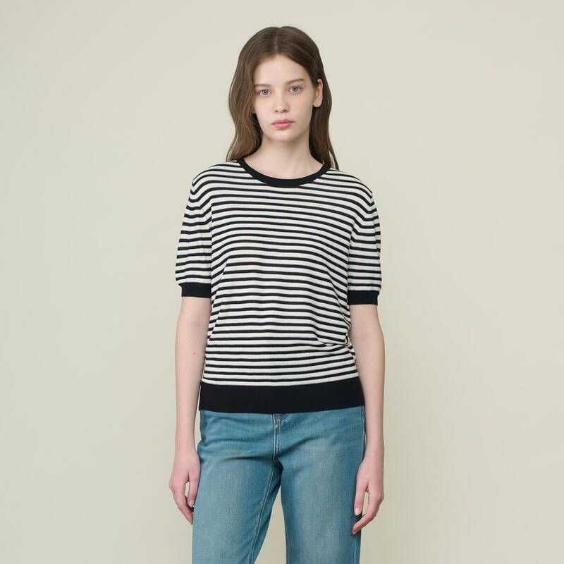 BCBG BCBG 마리모 스트라이프 티셔츠 B6M5X490 L7M3N8P1 W6X9Y2Z4