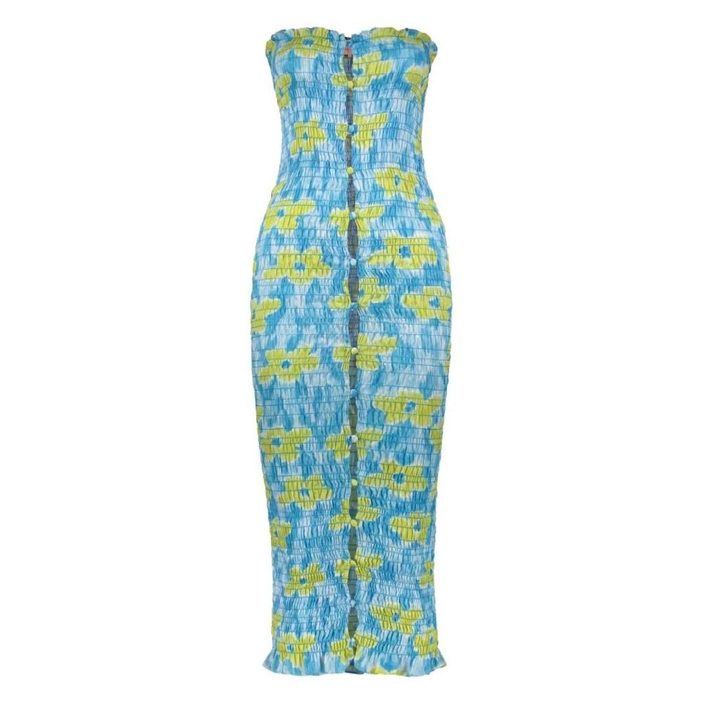 Amy Crookes Amy Crookes 플로럴 프린트 미디 드레스 ACFW21APDR000102 TP436596252