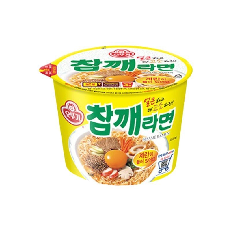 오뚜기 참깨라면 용기 12개입/컵라면 (참깨라면 용기 x 12개입)
