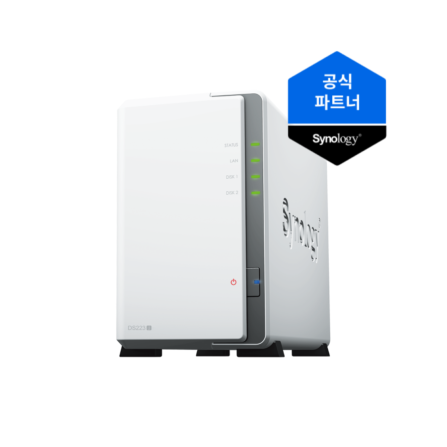 시놀로지 시놀로지 나스 DS223j 2베이 NAS [DSM 초기설정 원격지원 레이드설정서비스]