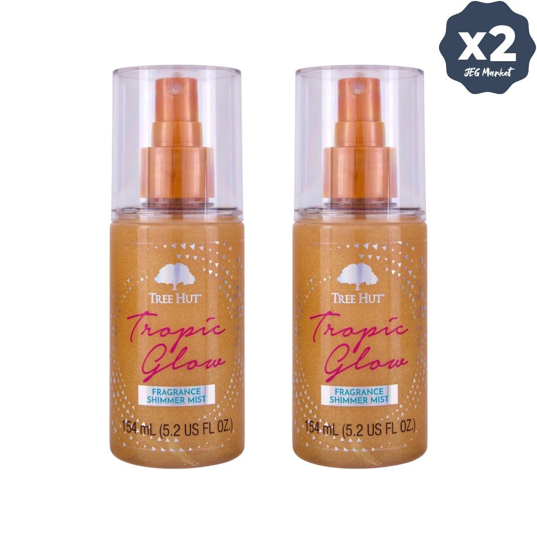 [해외] 트리헛 트로픽 글로우 쉬머 헤어 앤 바디 미스트 154ml, 2개