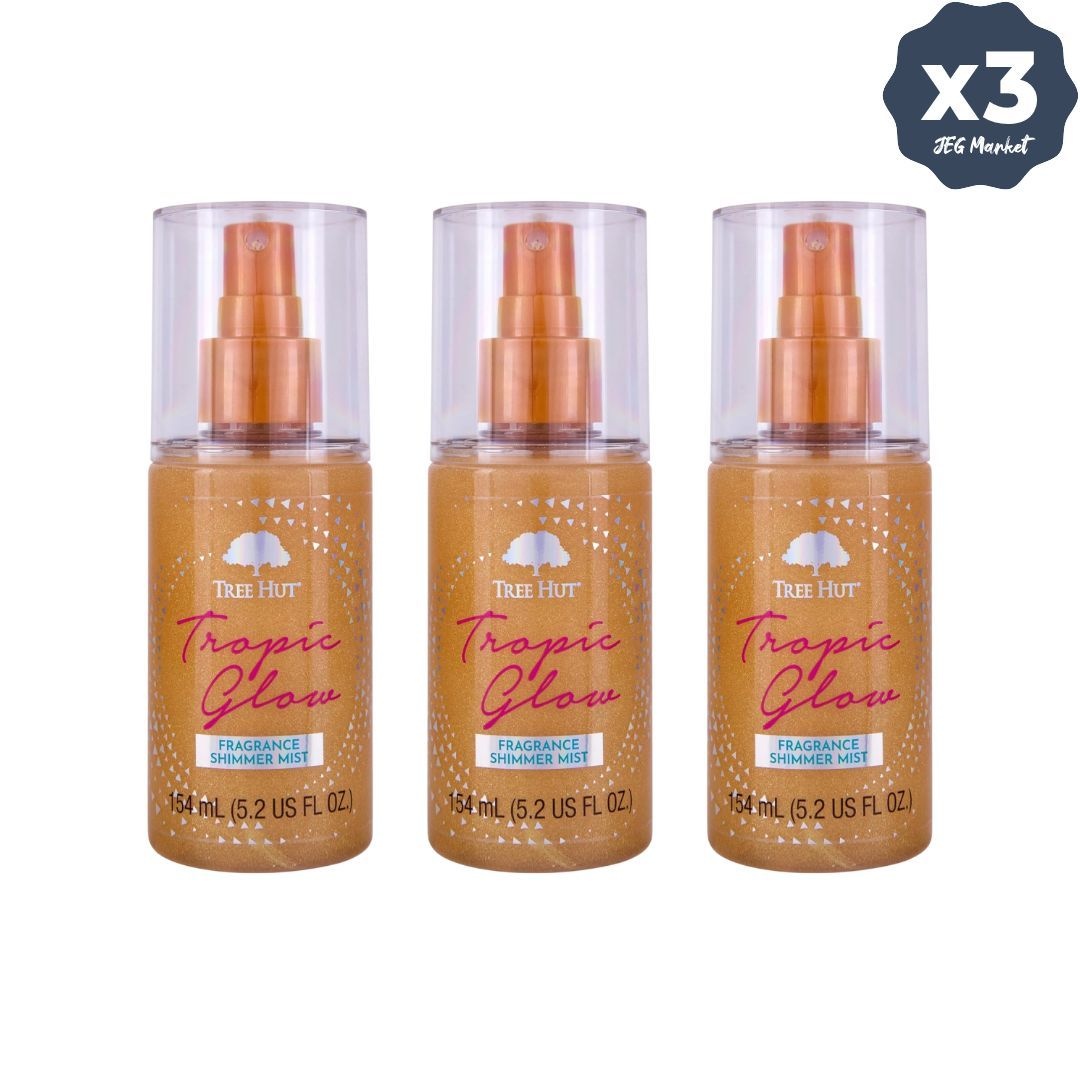 [해외] 트리헛 트로픽 글로우 쉬머 헤어 앤 바디 미스트 154ml, 3개