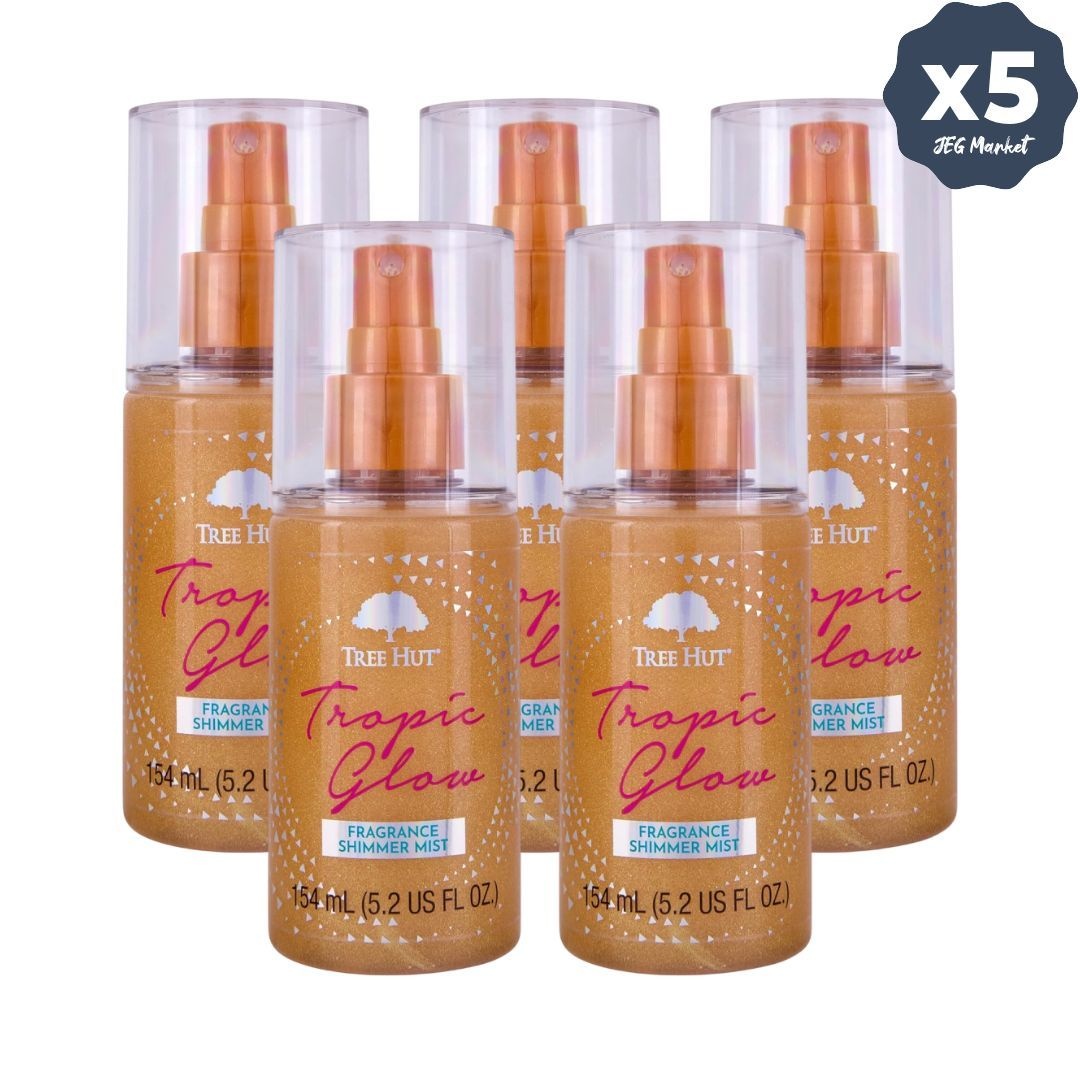[해외] 트리헛 트로픽 글로우 쉬머 헤어 앤 바디 미스트 154ml, 5개