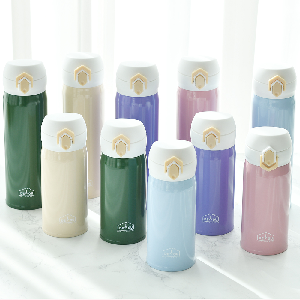 상상앤드 원터치 보온 보냉 병 스텐 텀블러 대용량 350ml/500ml_2중 진공_5가지