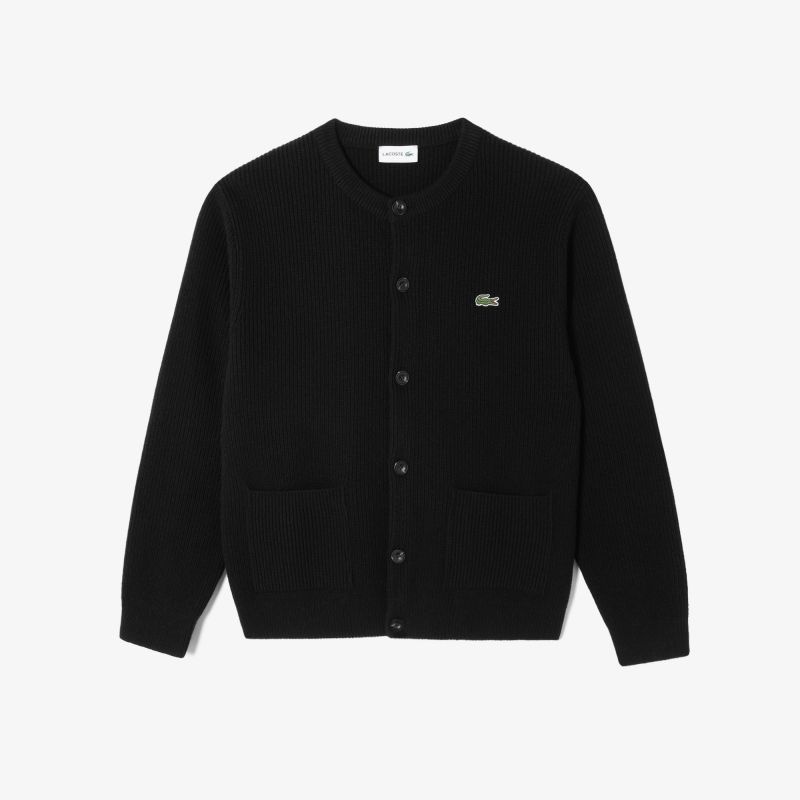 [롯데백화점] 라코스테 남성 방모 C넥 가디건 블랙 AH603E-56N_031