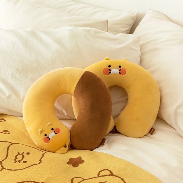 카카오프렌즈 춘식이 목쿠션 차량용 여행용 목베개