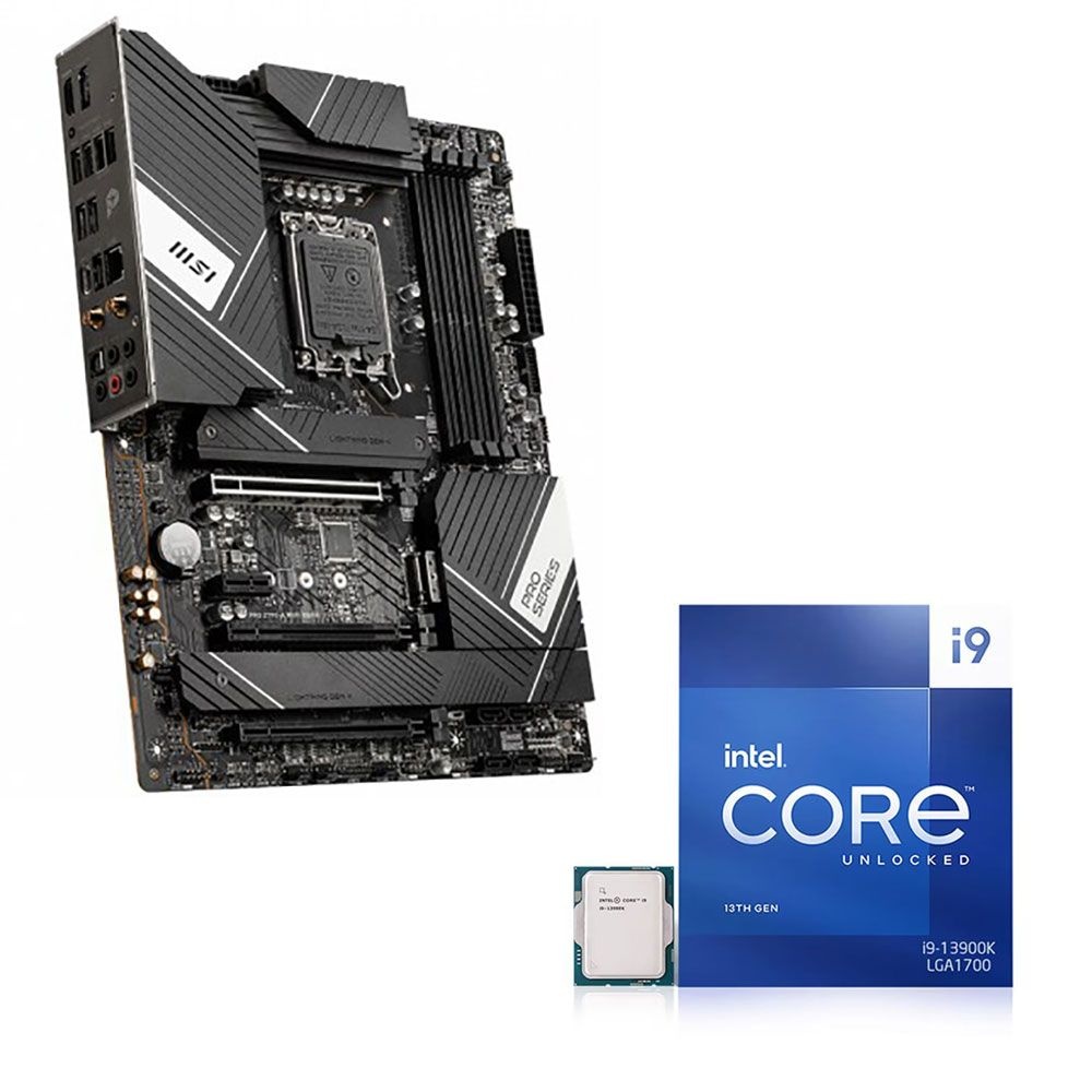 MSI Z790-A Wifi DDR4 메인보드+i9-13900K CPU 번들 백패널 포함