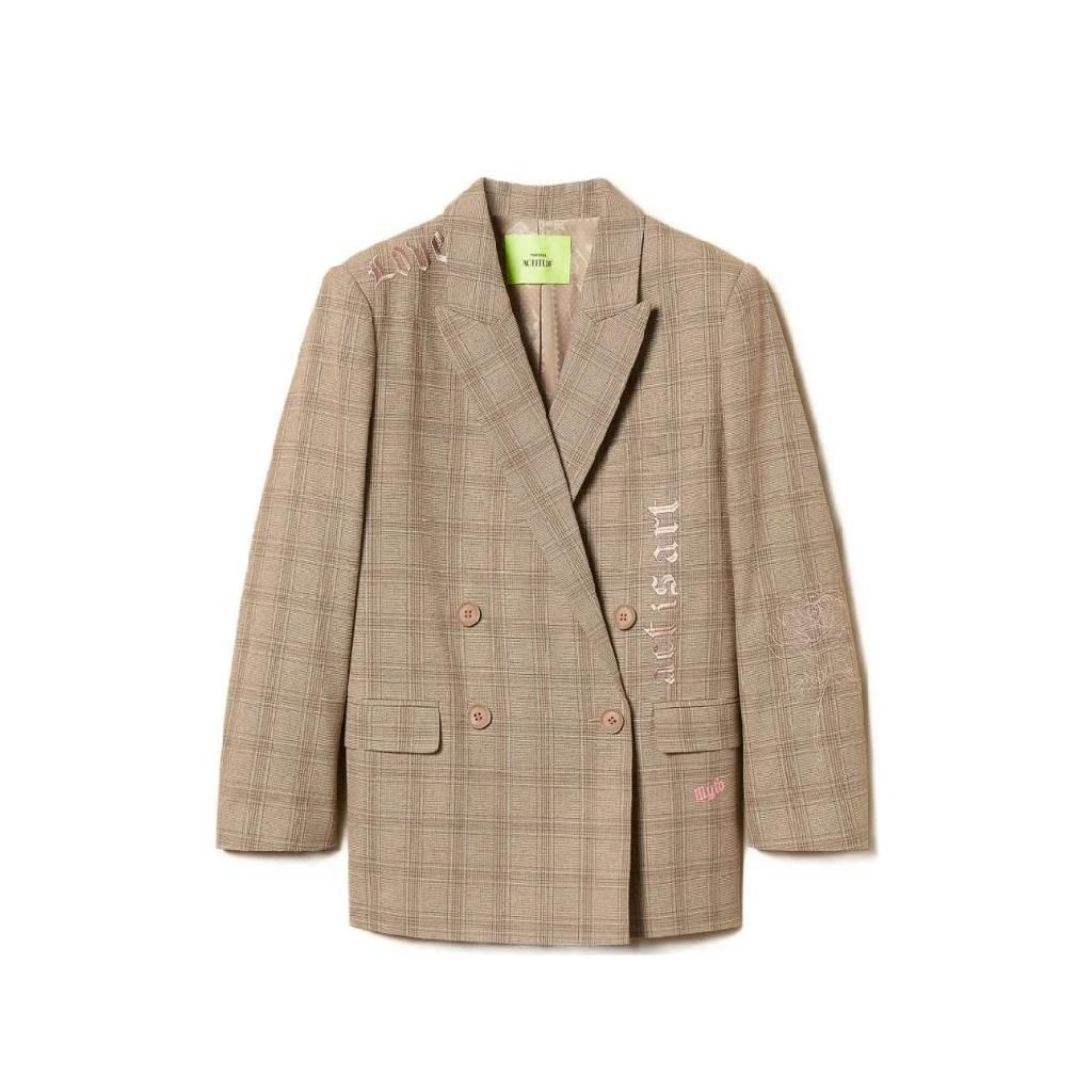 TWINSET TWINSET X 미포 체크 블레이저 261AQ2020 TP451343186