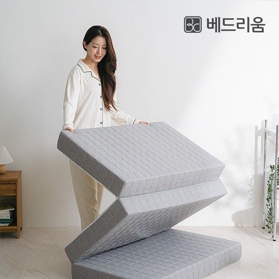 허리가 단단한 바디서포트 3단 접이식 매트리스 12CM (MS)