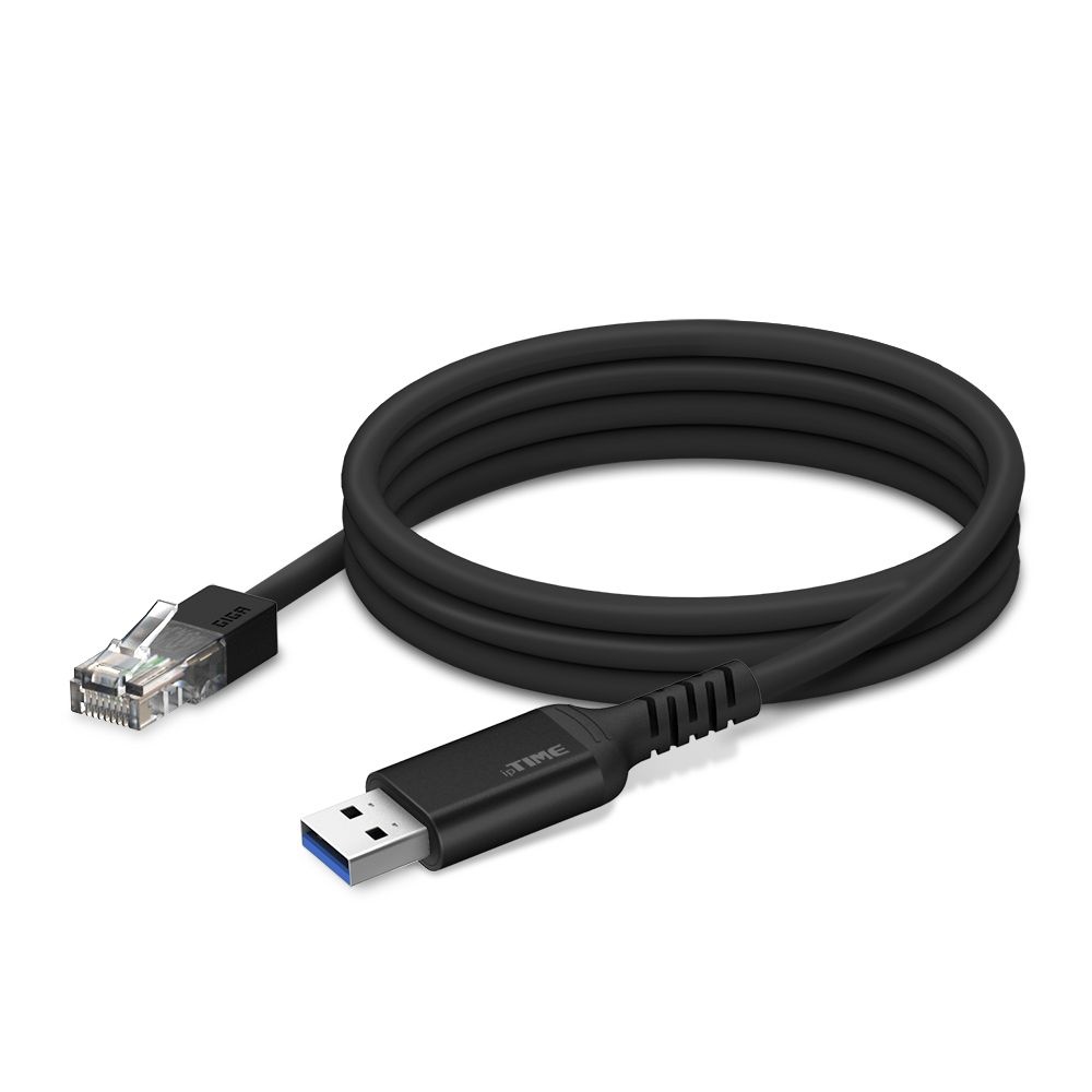 아이피타임(ipTIME) U2LAN 블랙 일체형 기가비트 USB to LAN 케이블