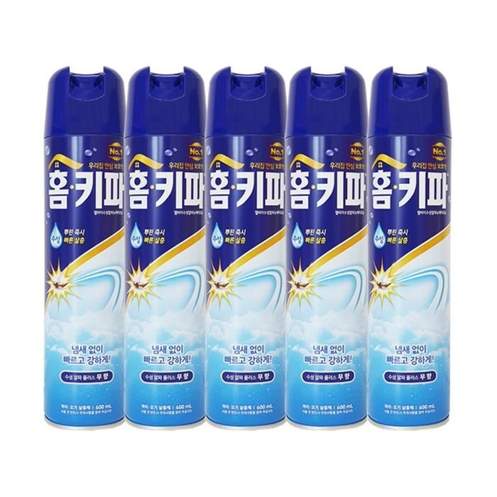 홈키파 수성 무향 에어졸 600ml x5