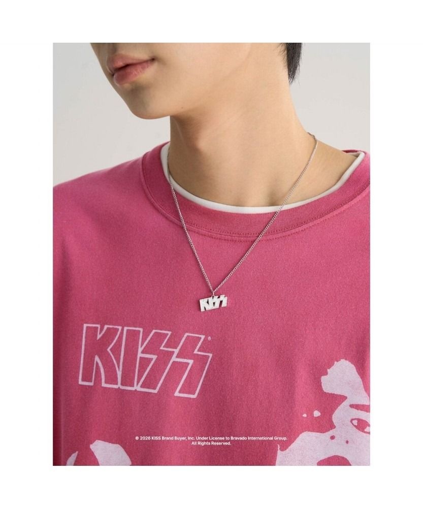 삼성물산 패션부문 에잇세컨즈 [UNIVERSAL MUSIC] KISS 메탈 로고 목걸이 그레이 45678ZSS33 6815956