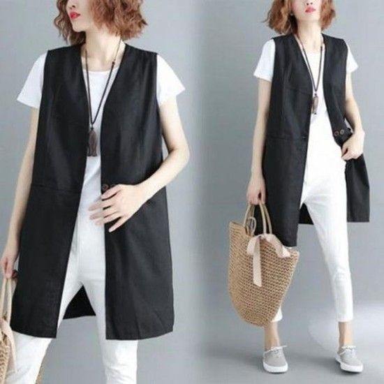[SZ45A57]마조끼 여름조끼 롱조끼 베스트 F70430 (37964850)