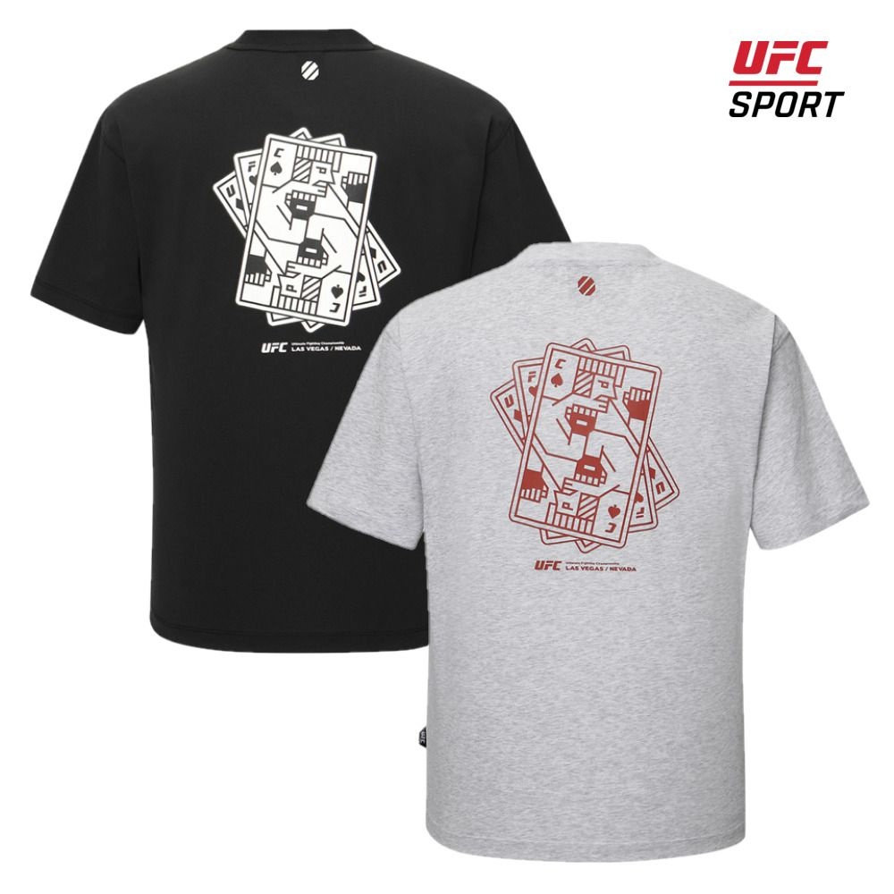 [롯데백화점] UFC 스포츠 파이터 포커 킹 릴렉스핏 반팔 티셔츠 U2SSW2327