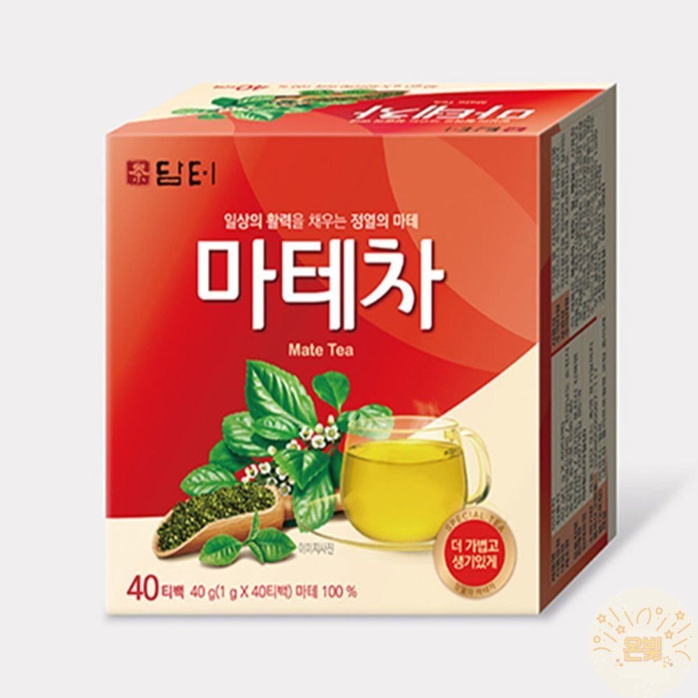 담터 온빛마켓 마테차 40티백 회의음료 차티백
