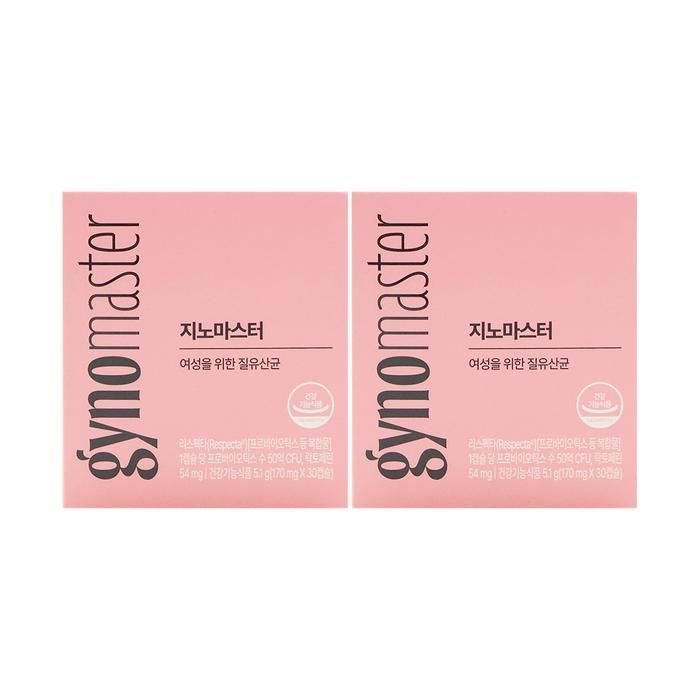 마스터바이옴 지노 마스터 여성 질유산균 170mg x 30캡슐 x 2박스