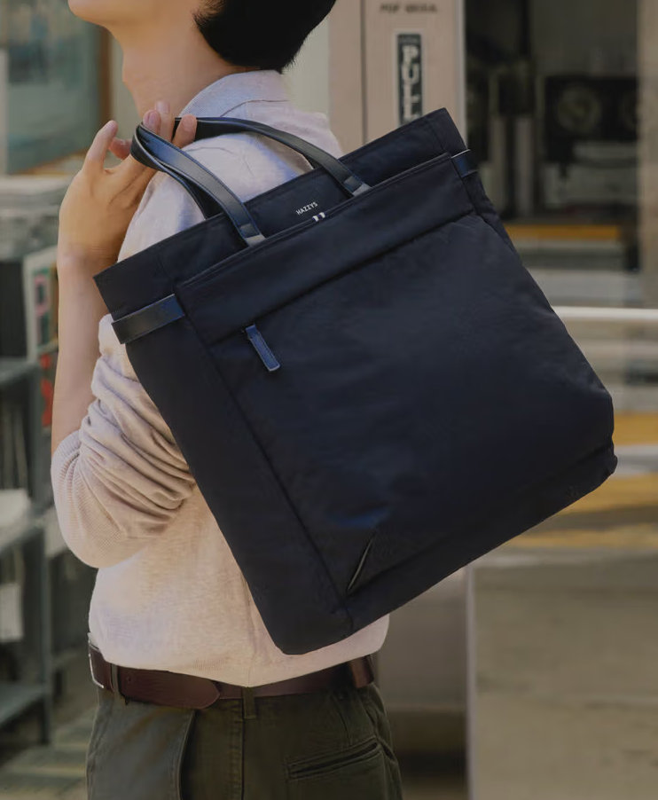 LF 헤지스 [AK분당점] [헤지스][26FW][HATCH-BAG] 블랙 나일론 토트백 HJBA6F330BK