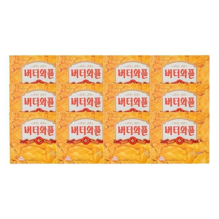 크라운제과 버터와플 316g 12봉지 x 12개
