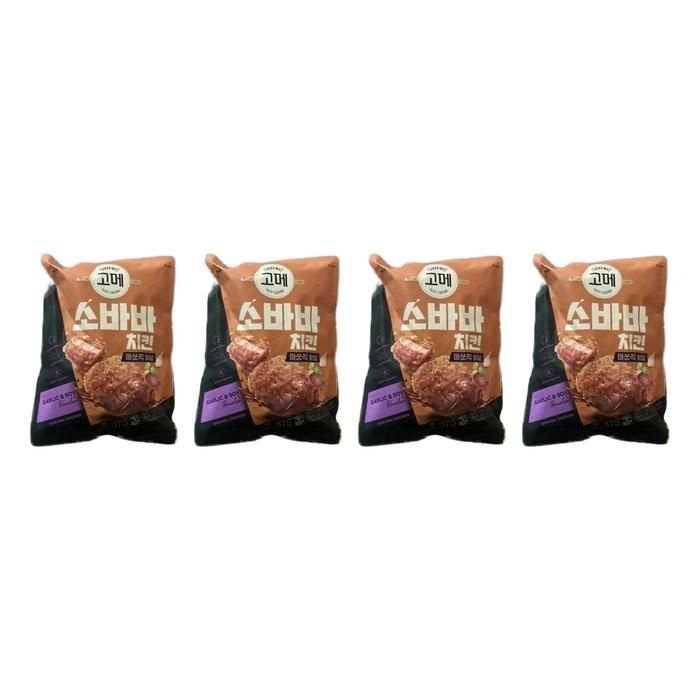 CJ제일제당 냉동 고메 소바바 치킨 마쏘킥 순살 375g 4개