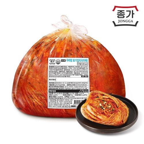 [롯데백화점] 종가 [종가집] 우리땅 태백 포기김치 5kg (외식)