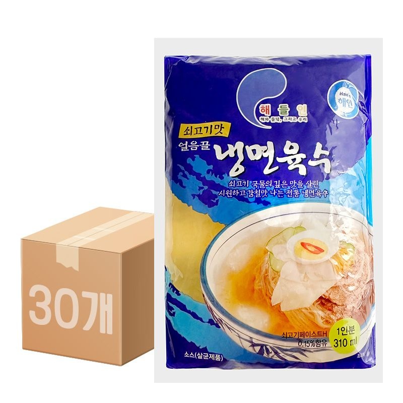 [온세일]해인 해들인 얼음골 쇠고기맛 냉면육수 310ml 30개
