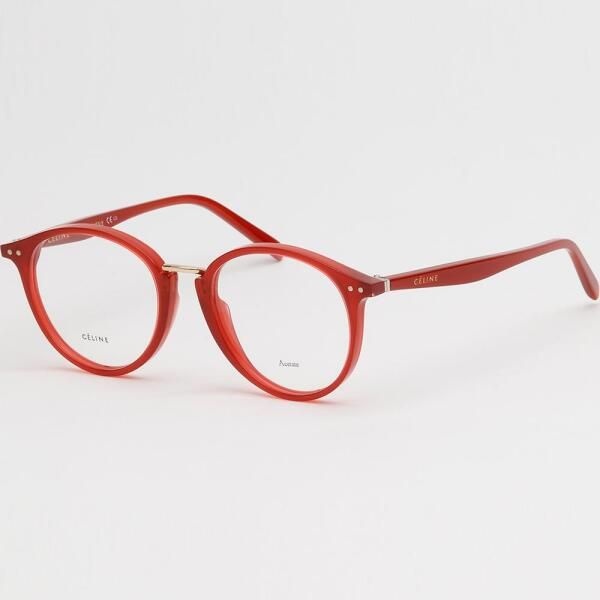 CELINE 셀린느 [셀린느] 안경테 CL41406 SQ1 명품 라운드 뿔테 레드