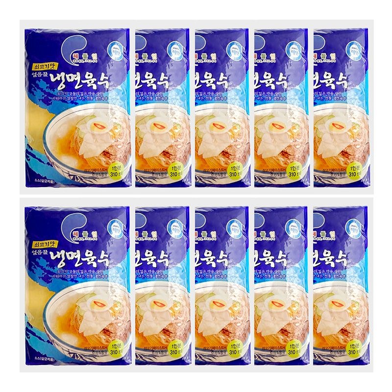 [온세일]해인 해들인 얼음골 쇠고기맛 냉면육수 310ml 10개