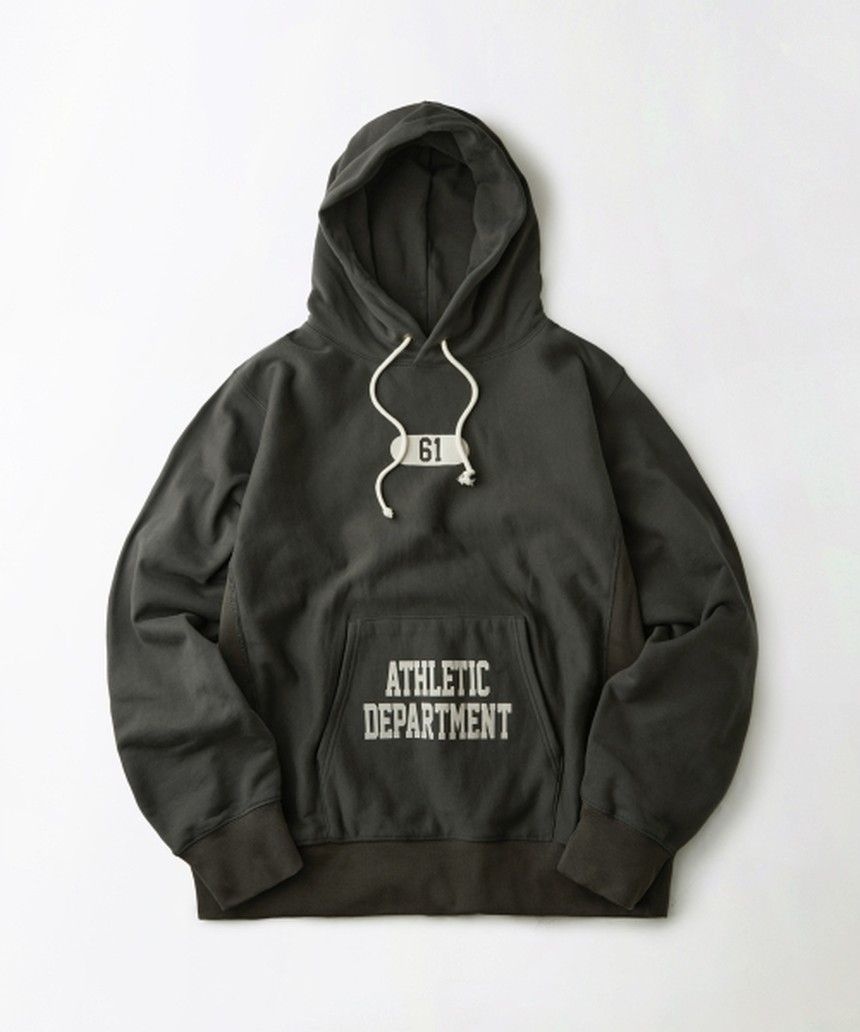 아웃스탠딩 아웃스텐딩 아웃스탠딩 V.S.C SERIES HOOD SWEAT(ATHLETIC DEPARTMENT)_CHARCOAL OS26SSHD12CH