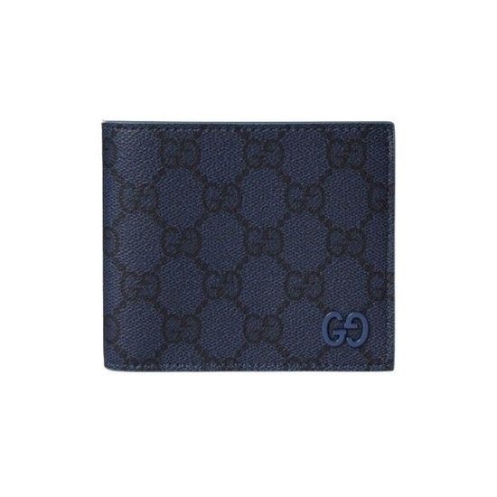 MUST IT_ 더스티 블루 내부 GG 반지갑 768243 FAFBE 8448