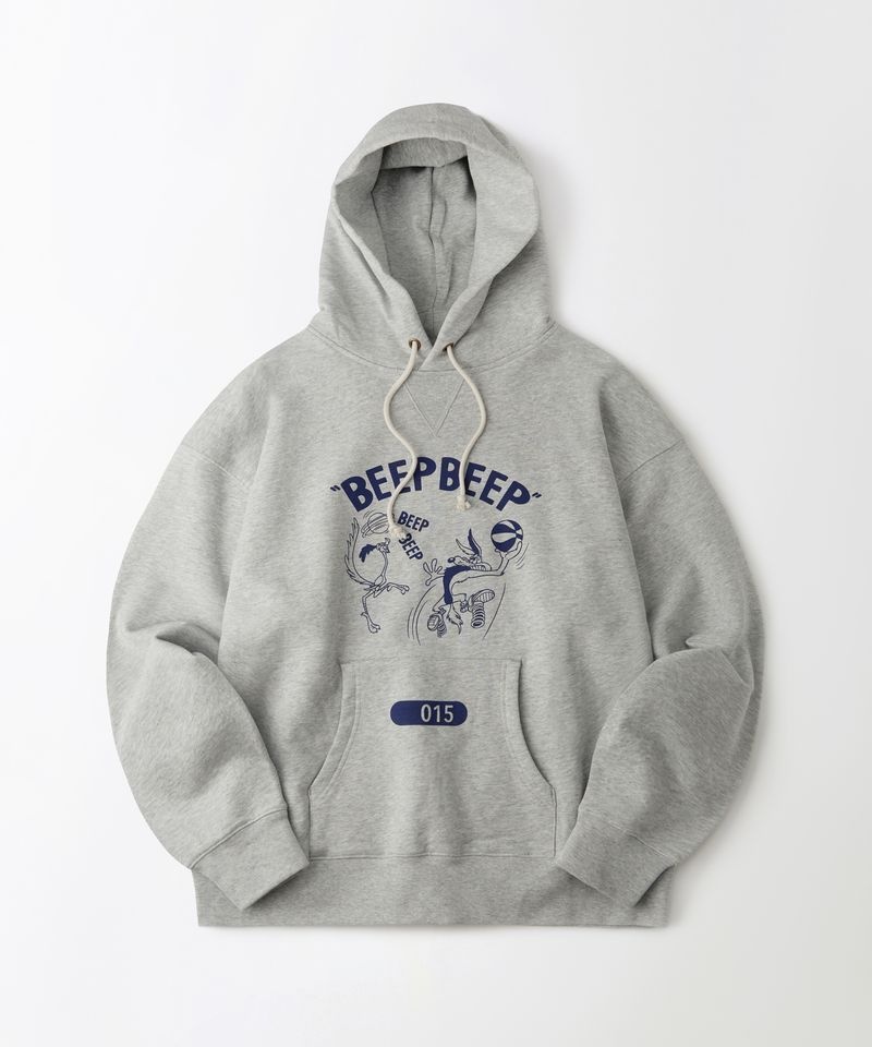 OUTSTANDING 아웃스탠딩 OUTSTANDING [LOONEY TUNES] HOOD SWEAT(BEEP BEEP)_3%MELANGE GRAY OS26SSHD103M 150174