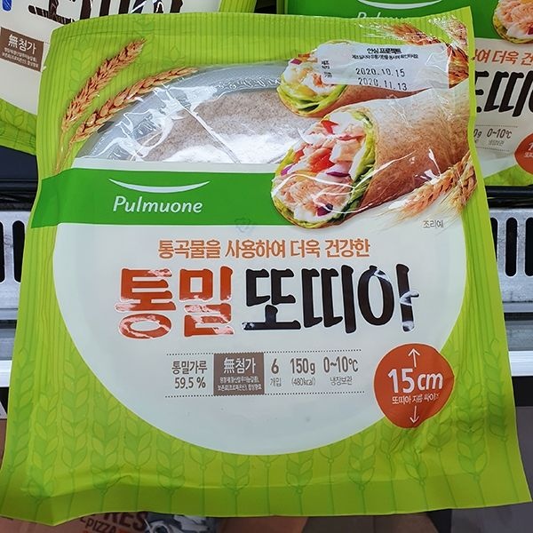 풀무원 통밀 또띠아 15cm 6개입 150g