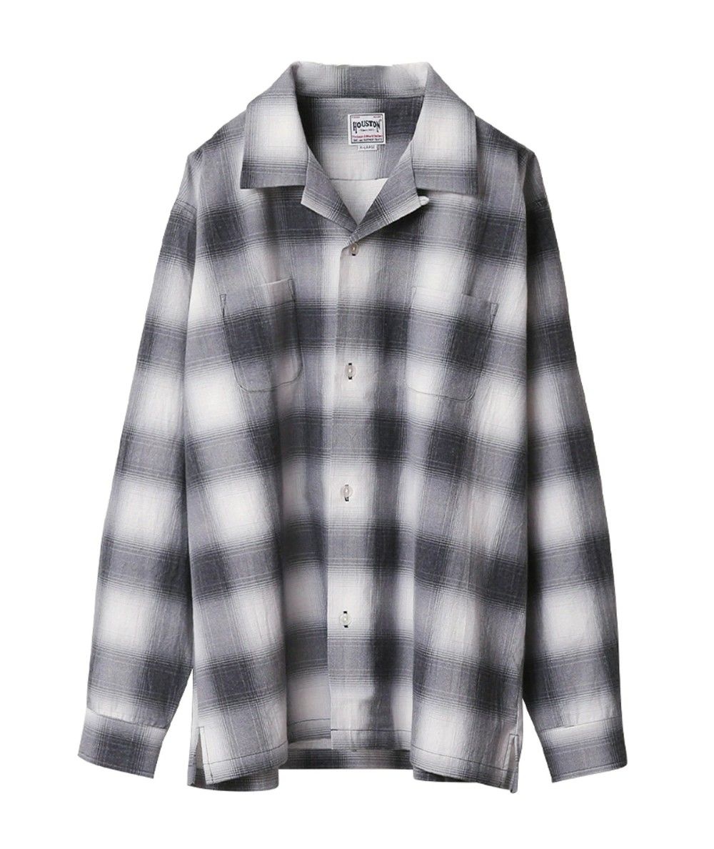 [해외] HOUSTON 휴스턴 41358 PRINT FLANNEL OC SHIRT 프린트 플란넬 오픈 컬러 셔츠