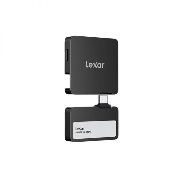 [해외] Lexar 렉사 Professional Go 1TB 휴대용 SSD 허브 포함 USB 3.2 Gen 2 Type C 포트 4개 IP65 방진 방수 Mac iOS Windows 안드로이드 와