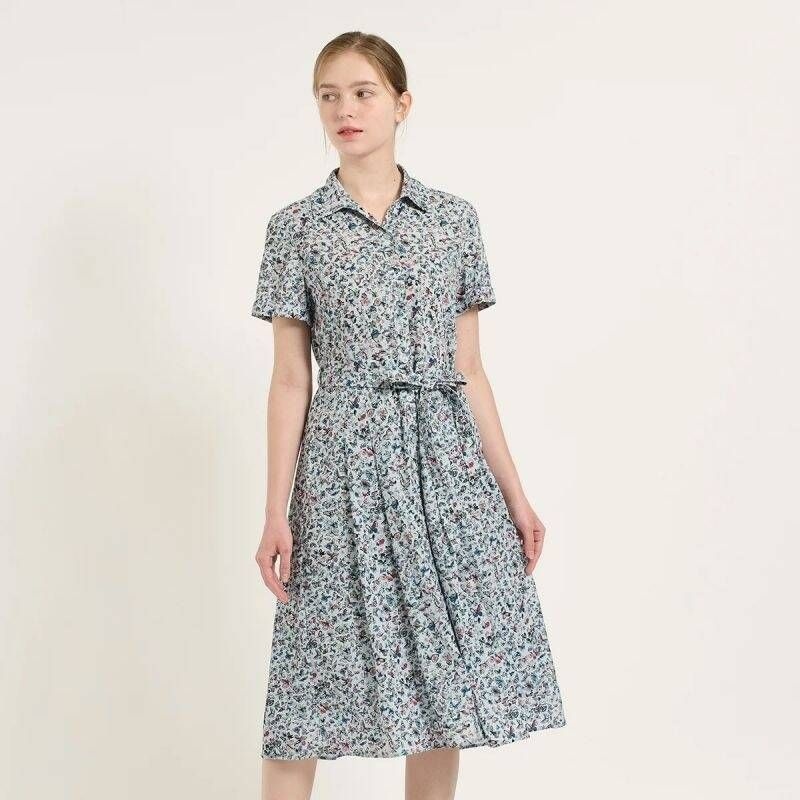 BCBG 프린트 핏앤플레어 원피스 B5B5O650 A5B8C3D1 F7G2H9J4
