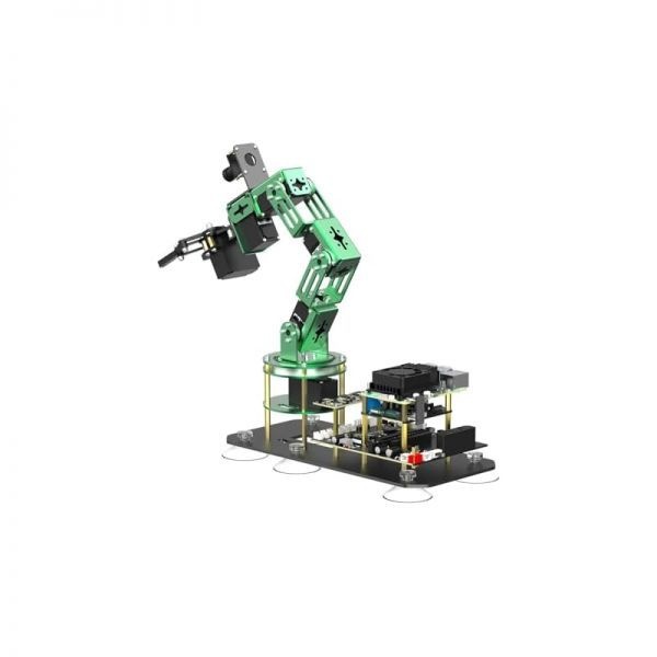 Yahboom [해외] Yahboom 로봇 팔 키트 6DOF 라즈베리 파이 5용 AI 프로그래밍 가능 전자 DIY 손 제작 카메라 포함 성인용 ROS 오픈 소스 P