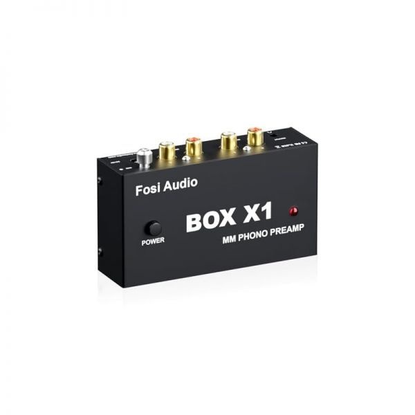 [해외] Fosi Audio 포시오디오 Box X1 포노 프리앰프는 MM 턴테이블용 미니 스테레오 오디오 하이파이 포노그래프 레코드 플