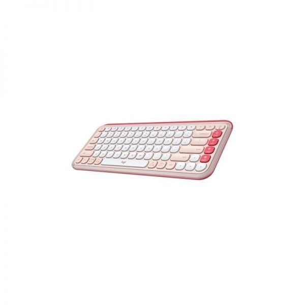 [해외] 로지텍 POP ICON Keys 무선 블루투스 키보드 편안한 타이핑 프로그래밍 가능한 키 최대 3개 기기 간 간편한 전환 노트