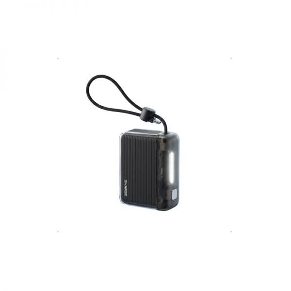 sharge [해외] 샤지 플로우 2 미니 휴대용 충전기 10000mAh 파워 뱅크 내장 케이블 고속 충전 기내 반입 가능 여행 필수품 아이폰호